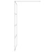 Inloopdouchewand 115x195 cm transparant ESG-glas zilverkleurig