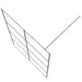 Inloopdouchewand 140x195 cm transparant ESG-glas zilverkleurig