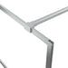 Inloopdouchewand 140x195 cm transparant ESG-glas zilverkleurig