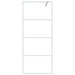 Inloopdouchewand 80x195 cm transparant ESG-glas wit