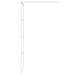 Inloopdouchewand 80x195 cm transparant ESG-glas wit