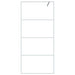 Inloopdouchewand 90x195 cm transparant ESG-glas wit