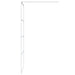 Inloopdouchewand 90x195 cm transparant ESG-glas wit