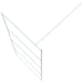 Inloopdouchewand 90x195 cm transparant ESG-glas wit