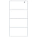 Inloopdouchewand 100x195 cm transparant ESG-glas wit
