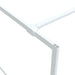 Inloopdouchewand 115x195 cm transparant ESG-glas wit