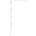 Inloopdouchewand 140x195 cm transparant ESG-glas wit