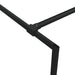 Inloopdouchewand 90x195 cm transparant ESG-glas zwart