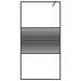 Inloopdouchewand 100x195 cm transparant ESG-glas zwart
