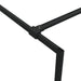 Inloopdouchewand 100x195 cm transparant ESG-glas zwart