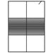 Inloopdouchewand 140x195 cm transparant ESG-glas zwart