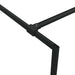 Inloopdouchewand 140x195 cm transparant ESG-glas zwart