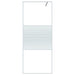 Inloopdouchewand 80x195 cm transparant ESG-glas wit