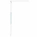 Inloopdouchewand 80x195 cm transparant ESG-glas wit
