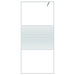 Inloopdouchewand 90x195 cm transparant ESG-glas wit