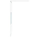 Inloopdouchewand 90x195 cm transparant ESG-glas wit