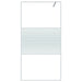 Inloopdouchewand 100x195 cm transparant ESG-glas wit