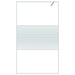 Inloopdouchewand 115x195 cm transparant ESG-glas wit
