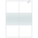 Inloopdouchewand 140x195 cm transparant ESG-glas wit