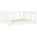 Hondenmand 65,5x50,5x28 cm massief grenenhout wit