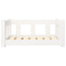 Hondenmand 65,5x50,5x28 cm massief grenenhout wit