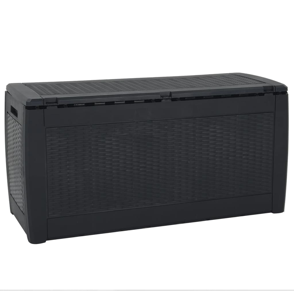 Tuinbox 119x48x60 cm polypropeen antracietkleurig