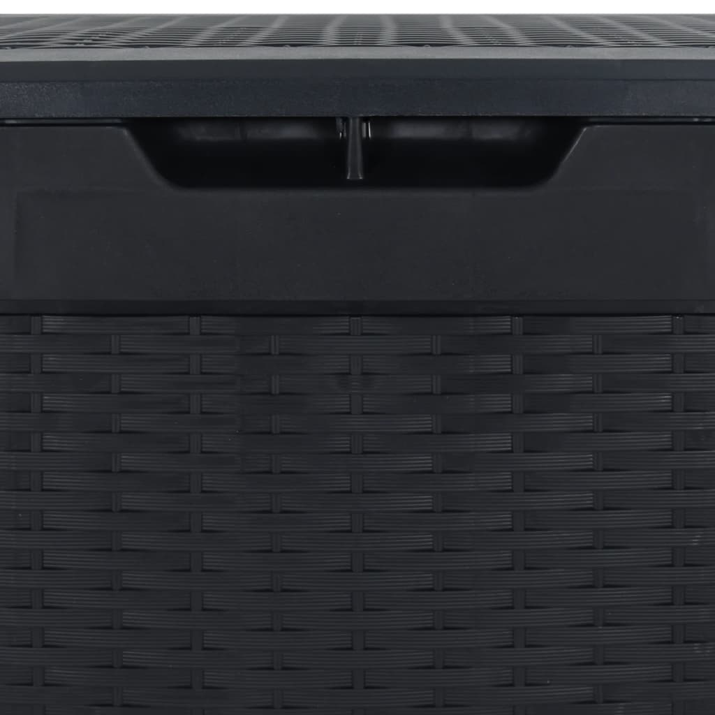 Tuinbox 119x48x60 cm polypropeen antracietkleurig