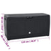 Tuinbox 119x48x60 cm polypropeen antracietkleurig
