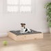 Hondenmand 51,5x44x9 cm massief grenenhout