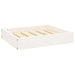 Hondenmand 51,5x44x9 cm massief grenenhout wit