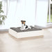 Hondenmand 51,5x44x9 cm massief grenenhout wit