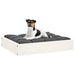Hondenmand 51,5x44x9 cm massief grenenhout wit