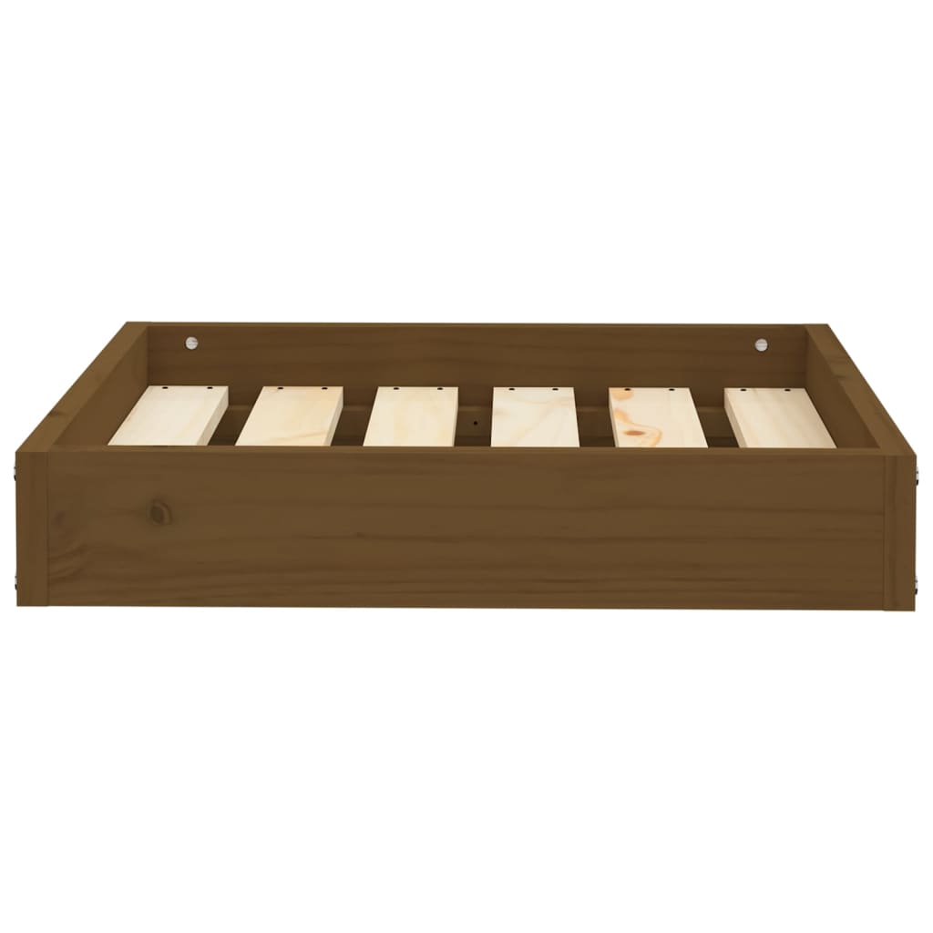 Hondenbed 51.5 x 44 x 9 cm Solid pine wood HoningBruin