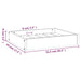 Hondenbed 51.5 x 44 x 9 cm Solid pine wood HoningBruin