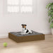 Hondenbed 51.5 x 44 x 9 cm Solid pine wood HoningBruin