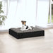 Hondenmand 51,5x44x9 cm massief grenenhout zwart