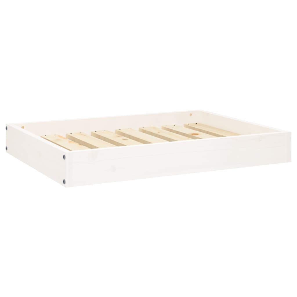 Hondenmand 71,5x54x9 cm massief grenenhout wit