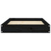 Hondenmand 71,5x54x9 cm massief grenenhout zwart