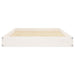 Hondenmand 91,5x64x9 cm massief grenenhout wit