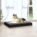 Hondenmand 91,5x64x9 cm massief grenenhout zwart