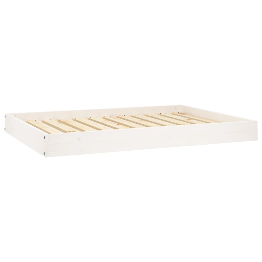 Hondenmand 101,5x74x9 cm massief grenenhout wit