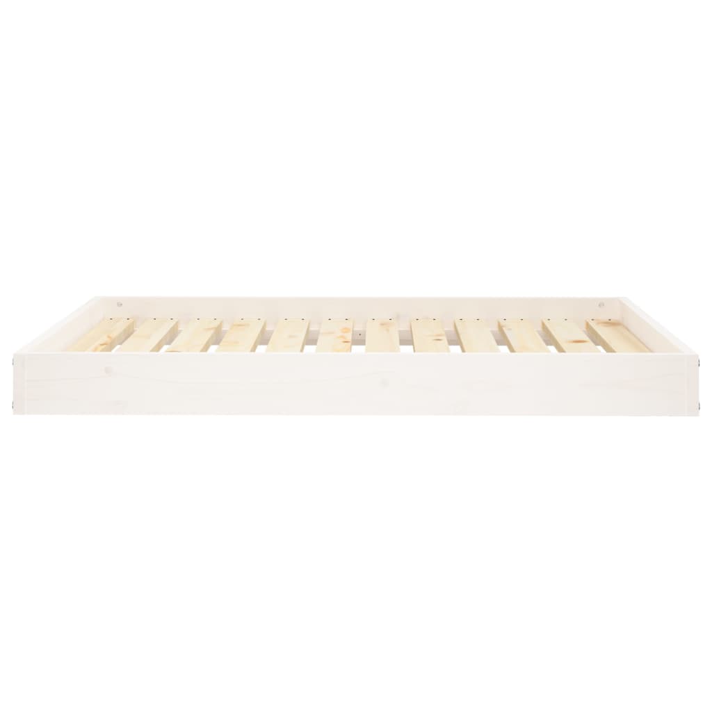 Hondenmand 101,5x74x9 cm massief grenenhout wit