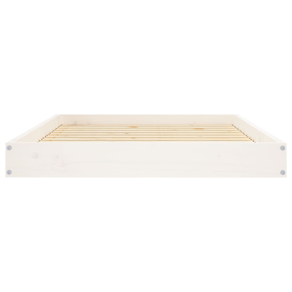 Hondenmand 101,5x74x9 cm massief grenenhout wit