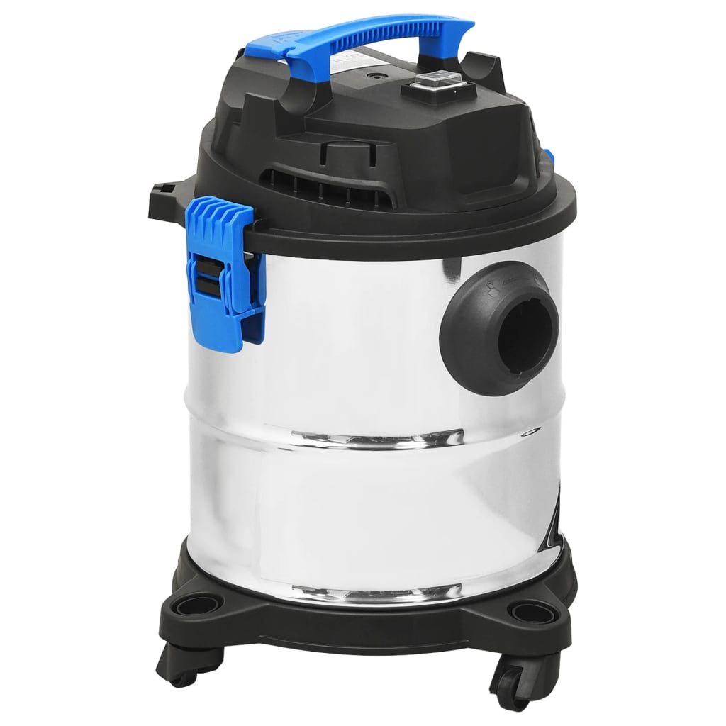 Nat- en droogzuiger 1200 W 20 L zilverkleurig