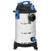 Nat- en droogzuiger 1200 W 30 L zilverkleurig