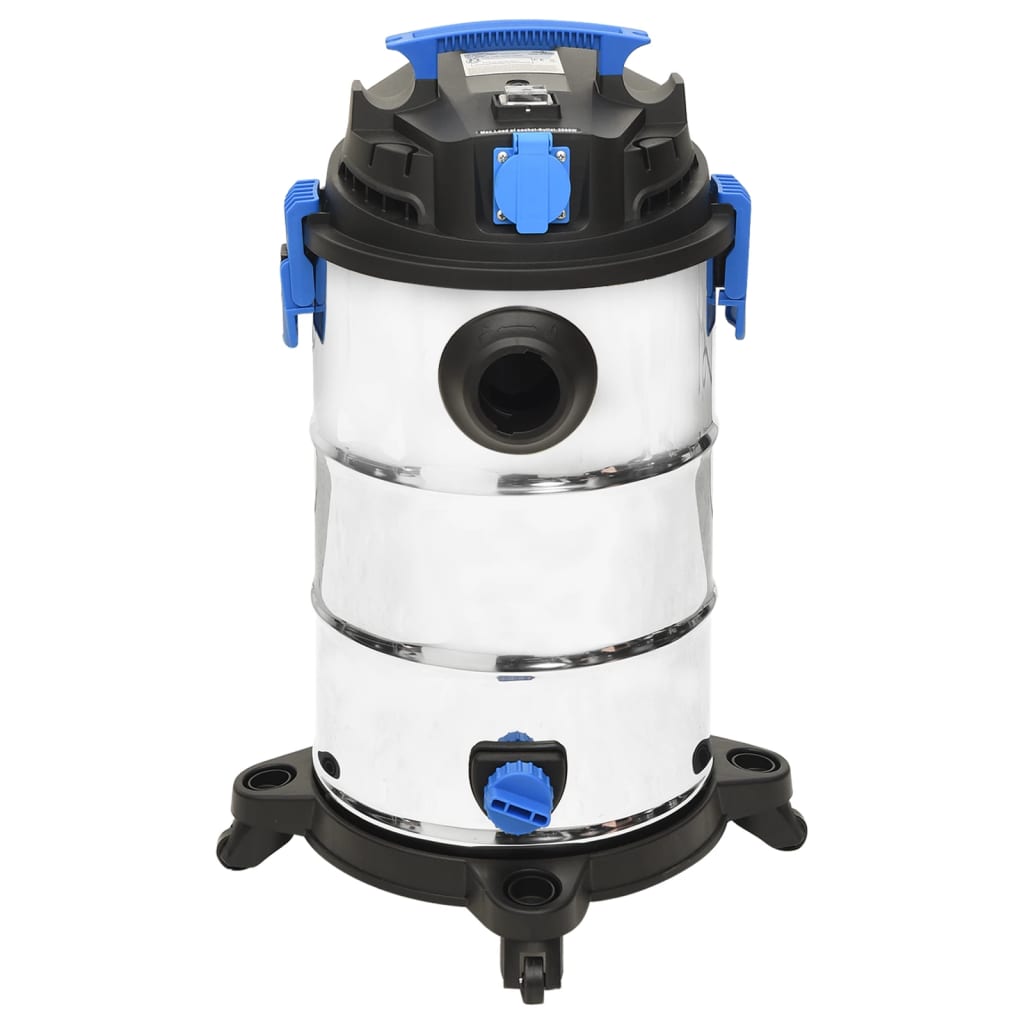 Nat- en droogzuiger 1200 W 30 L zilverkleurig
