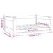 Hondenmand 75,5x55,5x28 cm massief grenenhout