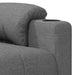 Fauteuil verstelbaar stof lichtgrijs