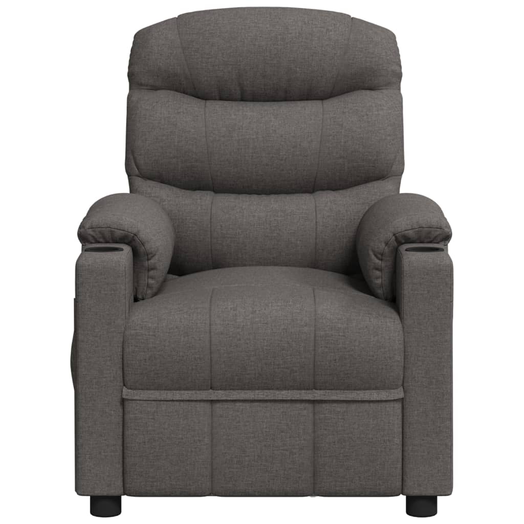 Fauteuil verstelbaar stof donkergrijs