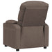 Fauteuil verstelbaar stof taupe